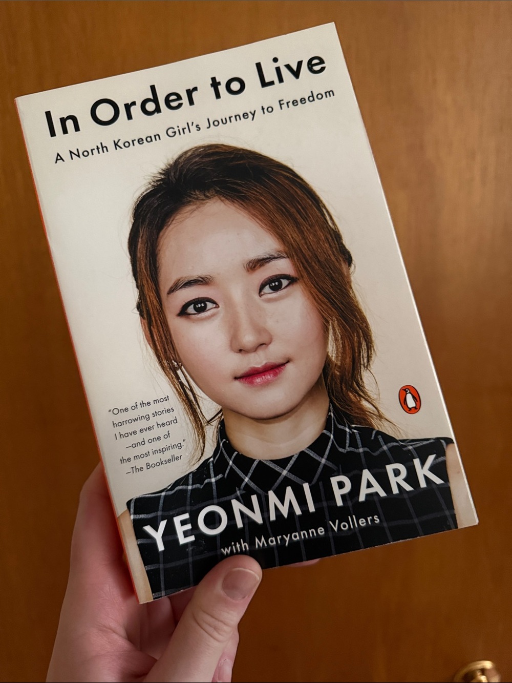 In Order to Live novel